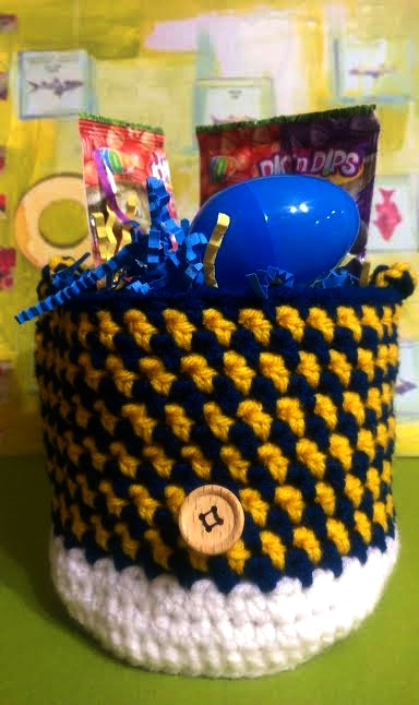 Free crochet Easter basket boys pattern