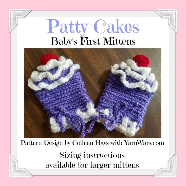 Free baby mitten crochet pattern Patty Cake