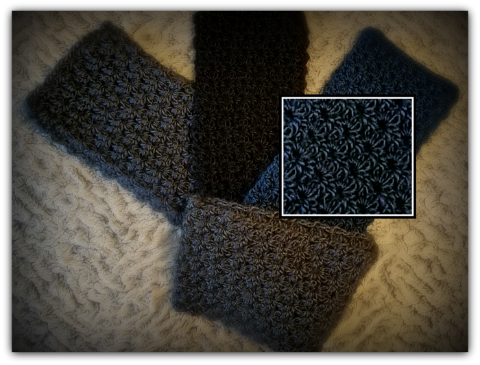 Stormy Waters Crochet Infinity Scarf