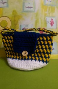 free crochet Easter basket egg hunt bag for boys