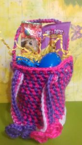 Girls Easter basket and purse free crochet pattern