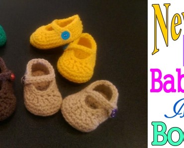 New FREE Crochet Pattern! Baby’s First Mary Jane Booties