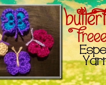 Butterflies are FREE at YarnWars! Crochet 3D Butterfly Kisses!