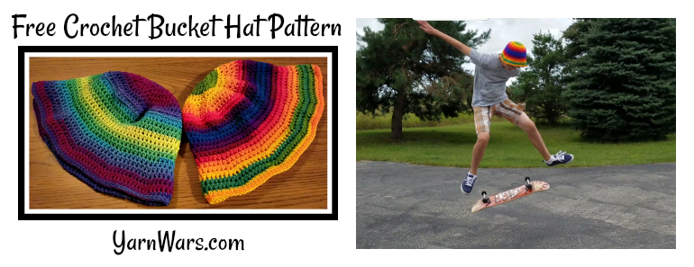 Crochet Bucket Hat Pattern - Back to the Sixties We Go! 