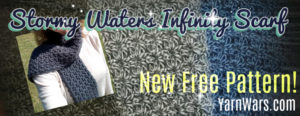 Stormy Waters Infinity Scarf - Free YarnWars Crochet Pattern