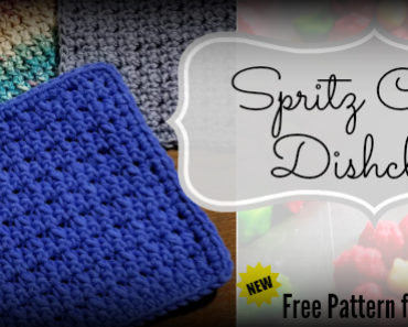 Spritz Cookie Crochet Dishcloth