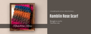 Ramblin Rose Crochet Scarf