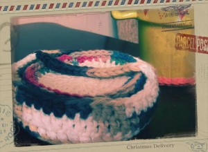 free crochet coaster basket pattern