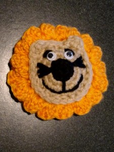free crochet lion eye patch pattern