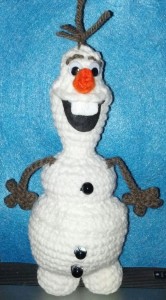 free crochet olaf inspired doll pattern